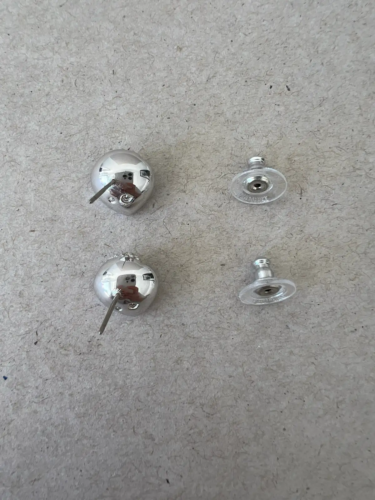 Vintage Swarovski Purple Crystal Heart Stud Earrings Silver Tone Statement Jewel – photo 7
