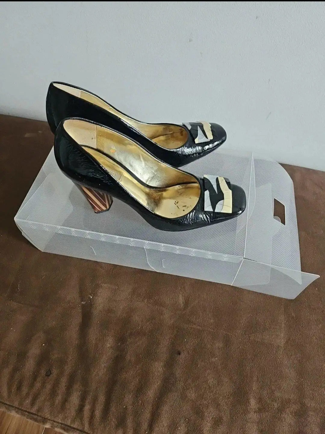 Dumond Ladies Designer Shoes Block Heel Size 37 Detailed Front Block Heel – photo 4