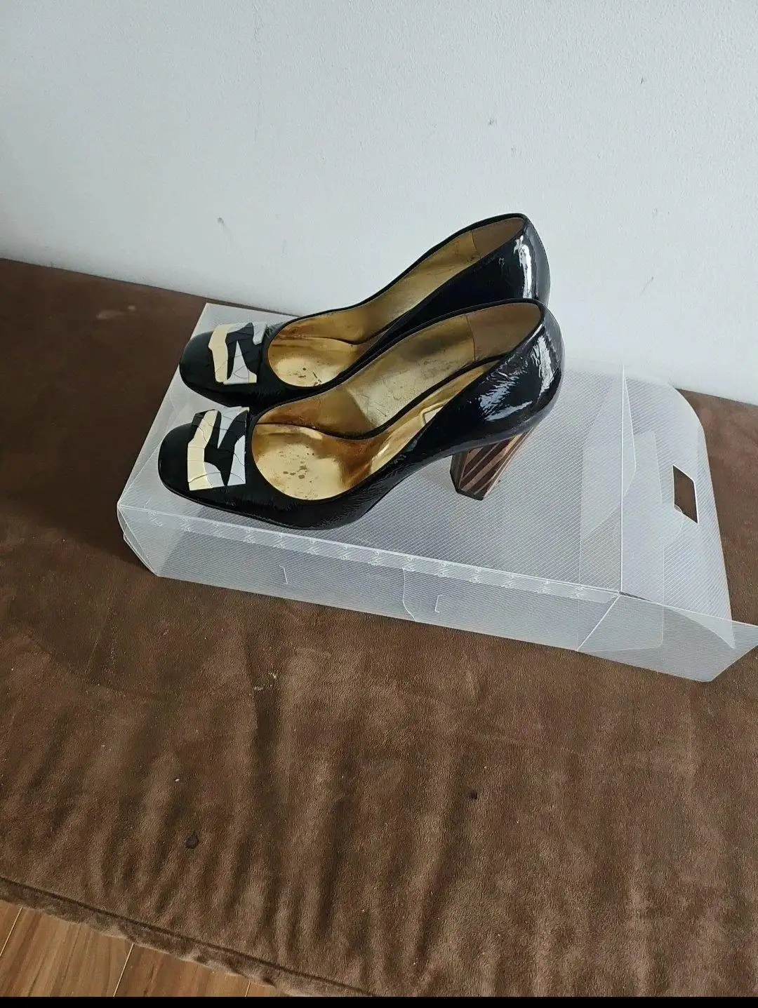 Dumond Ladies Designer Shoes Block Heel Size 37 Detailed Front Block Heel – photo 2