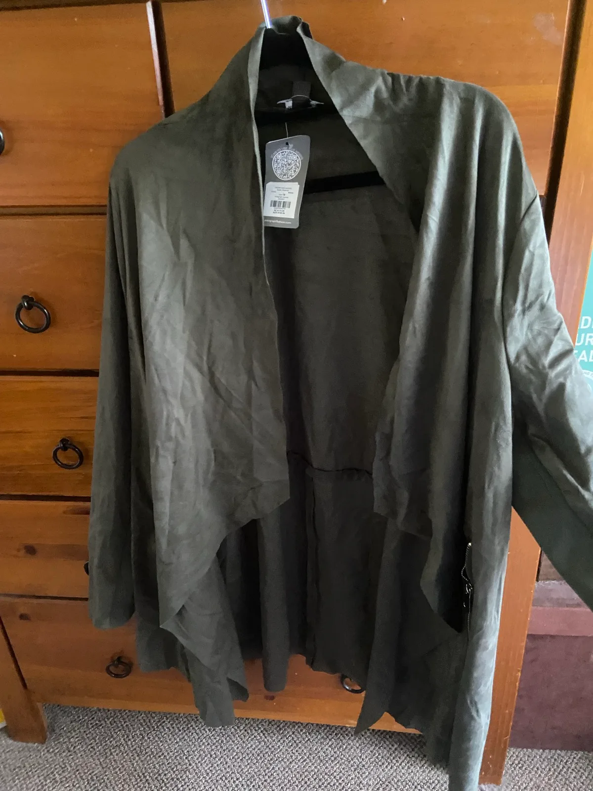 Autograph faux Green Suede Jacket Size 18 bnwt – photo 5