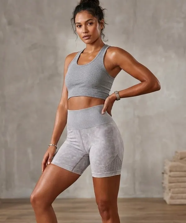 Cotton On Body Lifestyle Seamless Yoga Short - Quail Wash (Size M/L
