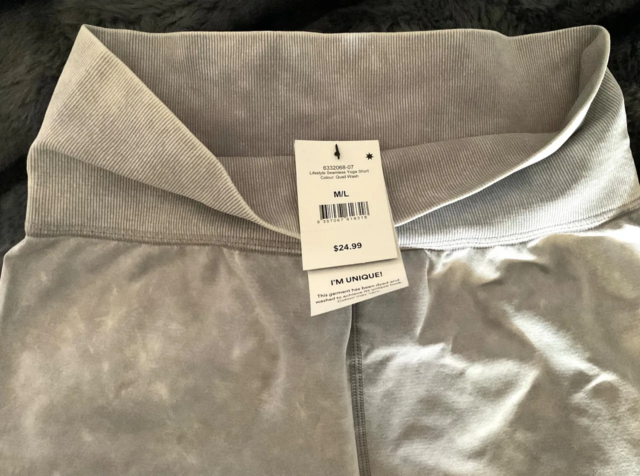 Cotton On Body Lifestyle Seamless Yoga Short - Quail Wash (Size M/L — photo 6
