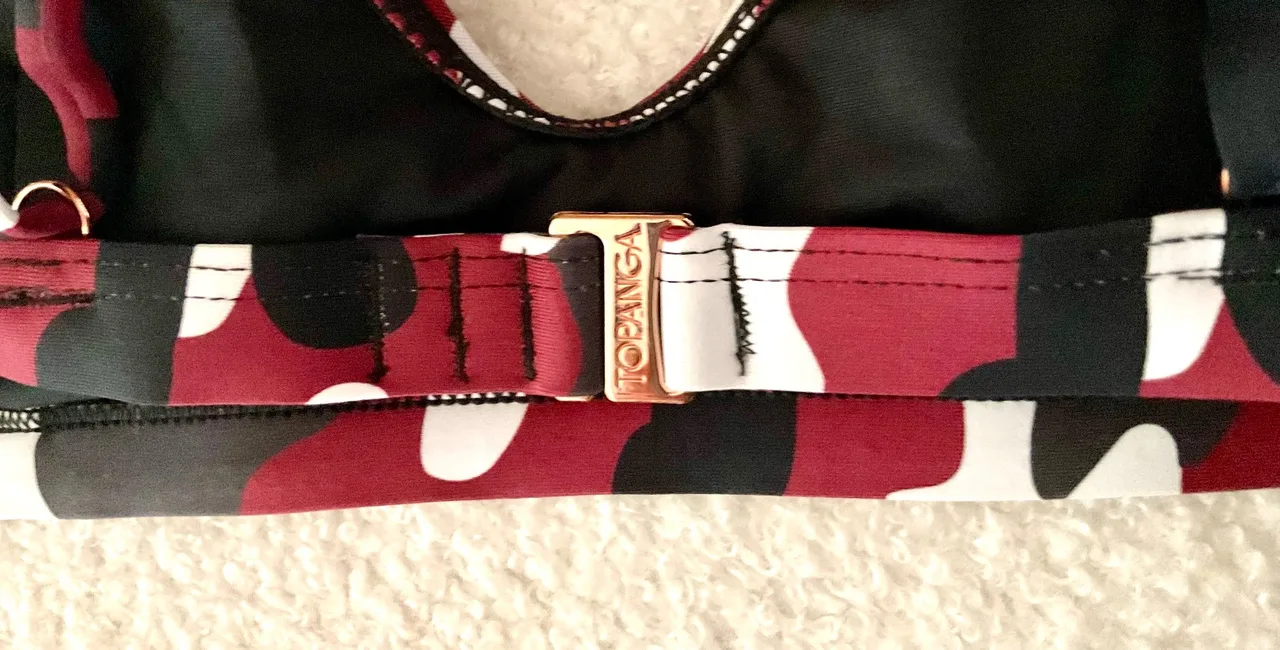 Topanga Bikini Set Size 14 Burgundy Camouflage Two Piece Swimsuit bikini NWT — photo 4