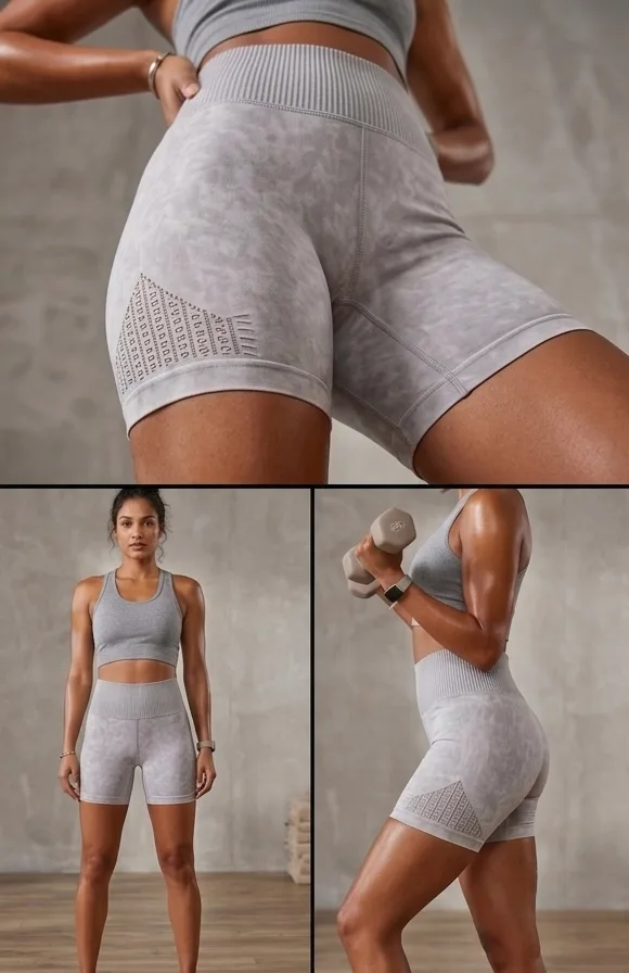 Cotton On Body Lifestyle Seamless Yoga Short - Quail Wash (Size M/L — photo 3
