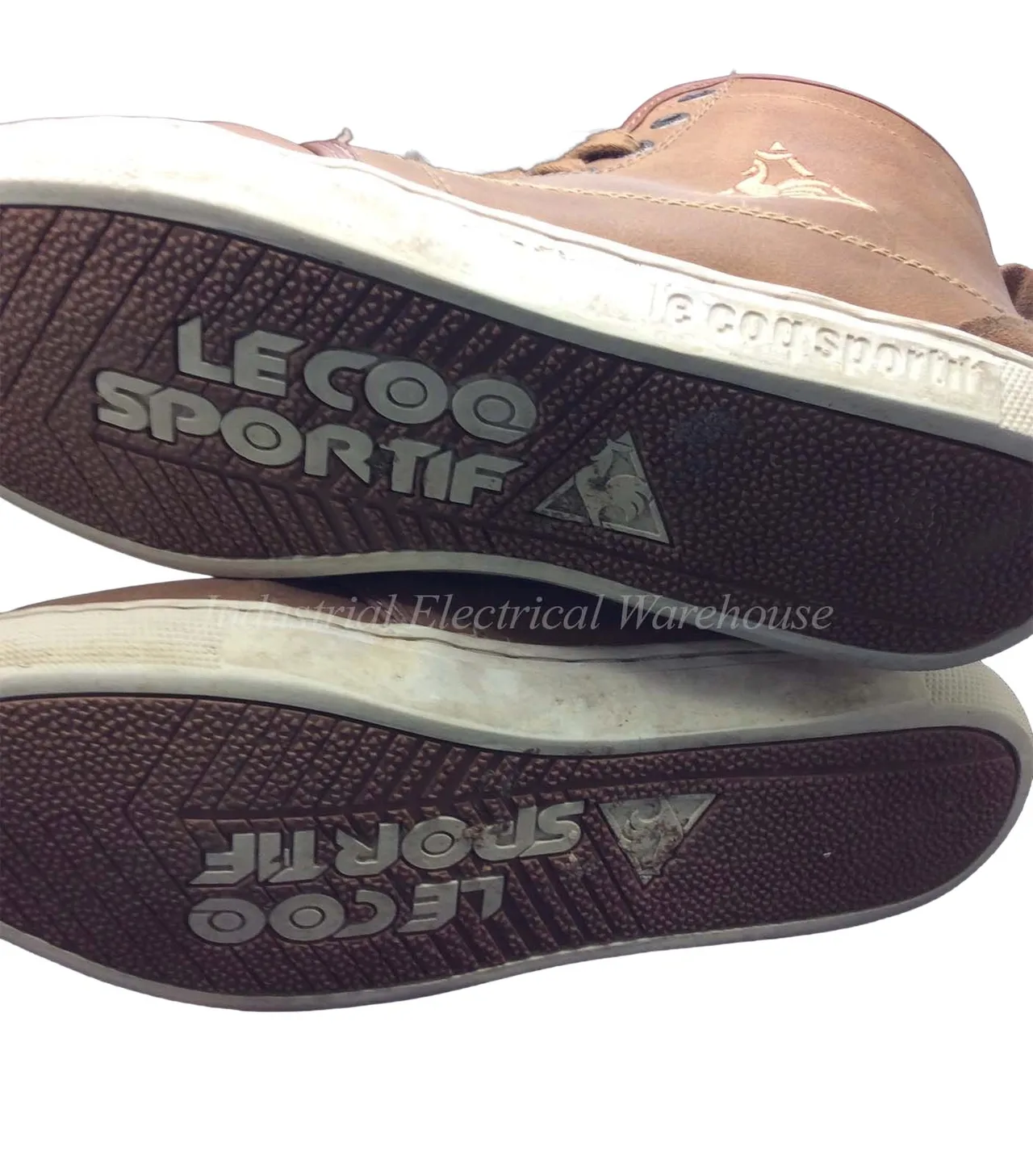 Le Coq Sportif High Top Sherpa Lined Sneaker Boots Brown Mens US 5 UK 4.5 EU 37 – photo 4