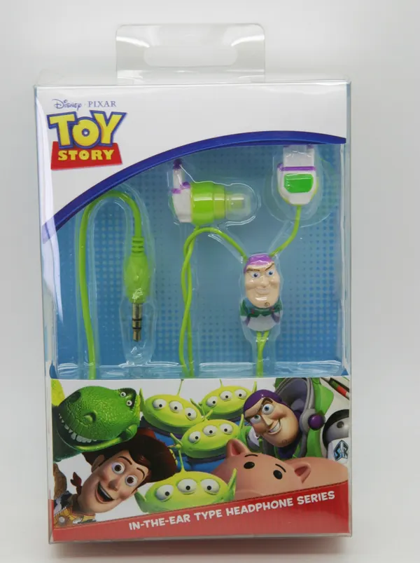 Disney Pixar Toy Story Buzz Lightyear 3D Ear Buds In Ear Headphones