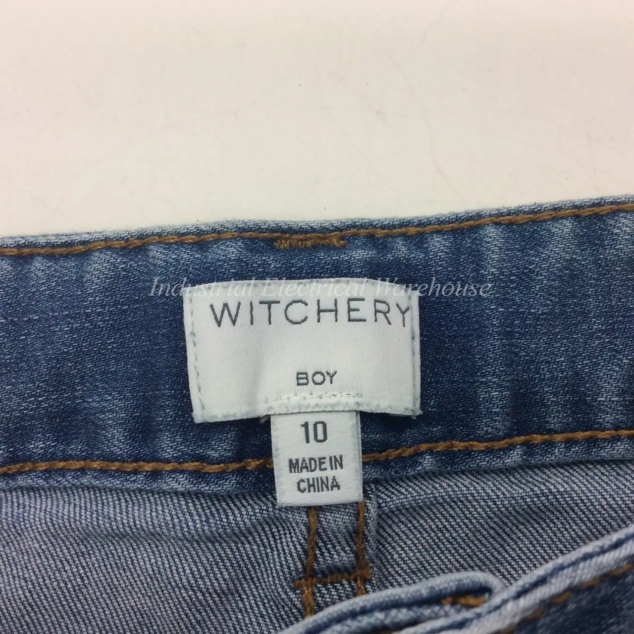 Witchery Kids Boys Denim Shorts Adjustable Waist 5 Pocket Faded Blue Size 10 – photo 4