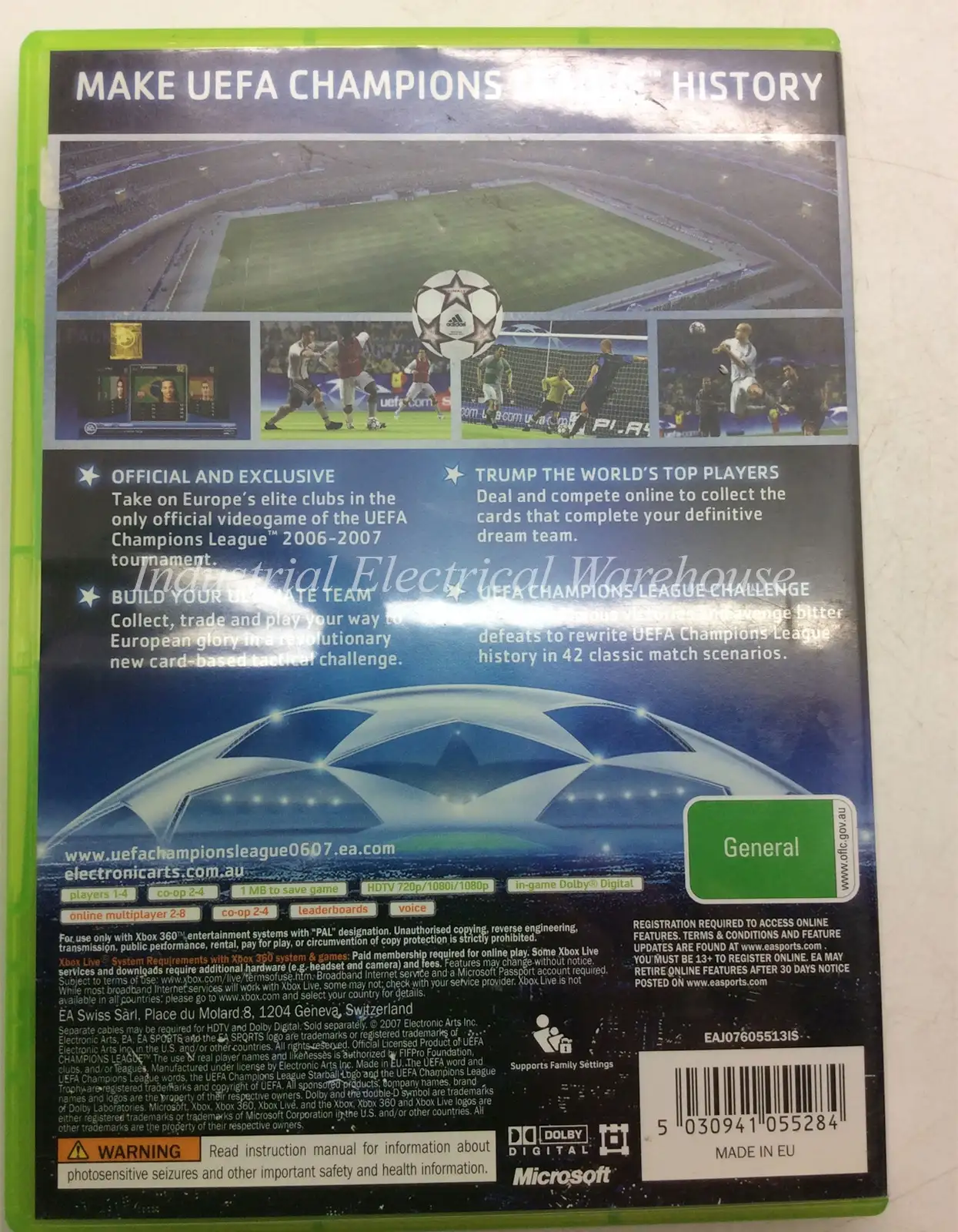 Xbox 360 UEFA Champions League 2006-2007 Official Videogame Disc & Manual PAL – photo 2
