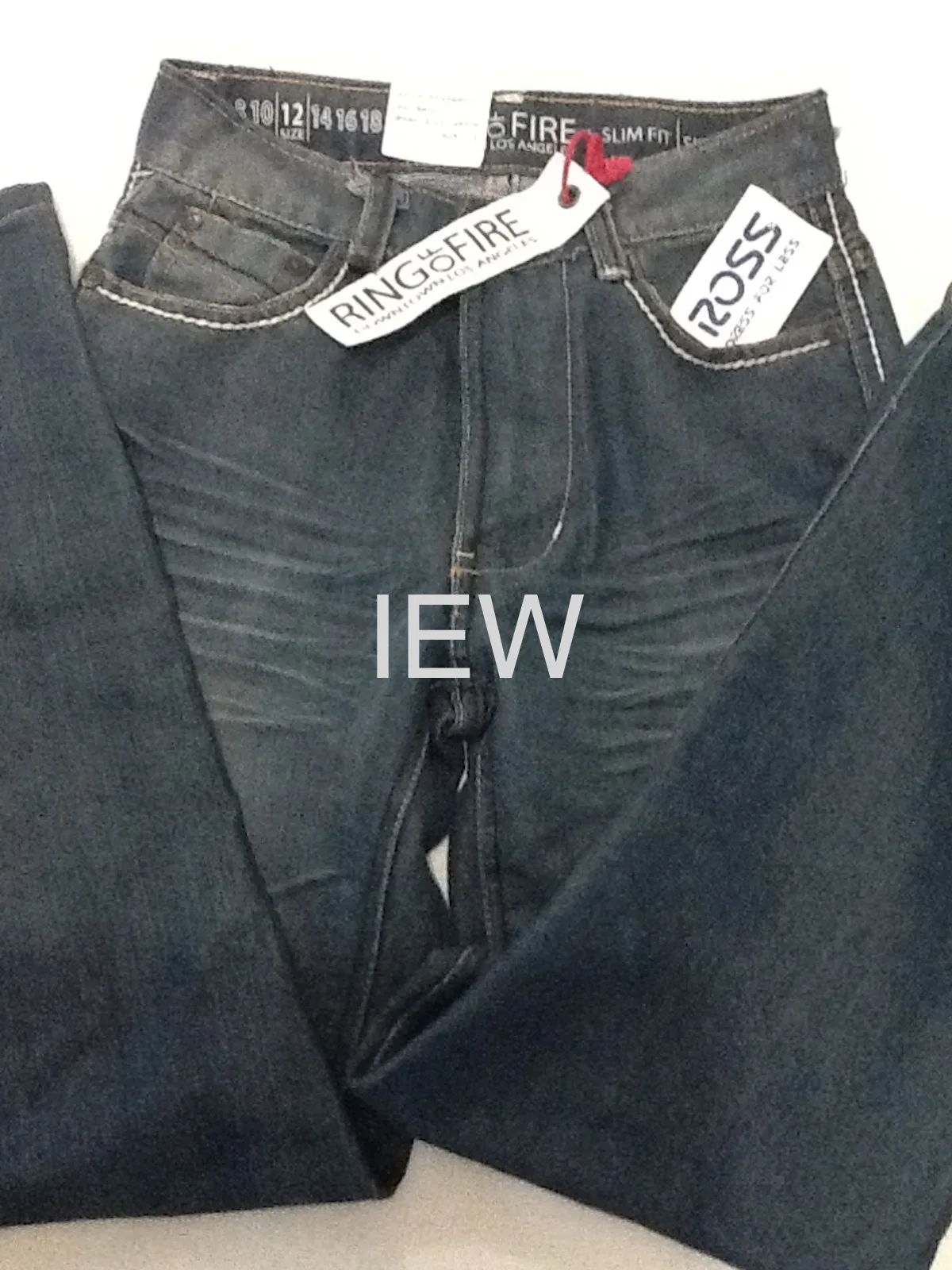Ring of Fire Blue Denim Jeans Slim Size 12 – photo 3