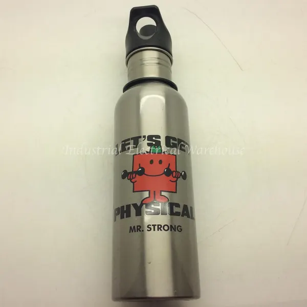 Mr Men Little Miss " MR STRONG “ Stainless Steel Drink Bottle Bottle  750ml 25oz