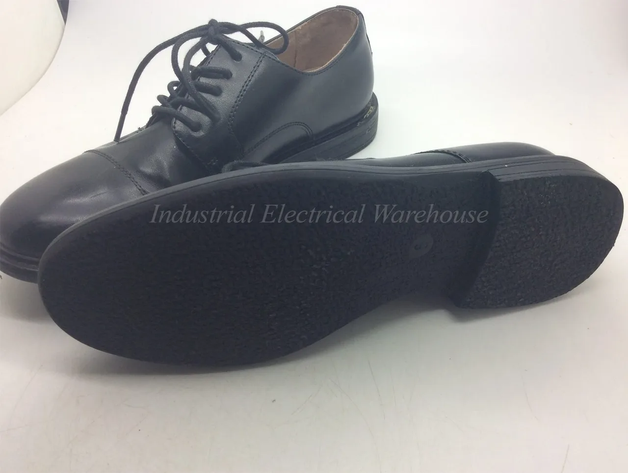 Merona Target Mens Black Cap Toe Derby Dress Shoes Lace Up Work Size US 8 – photo 2