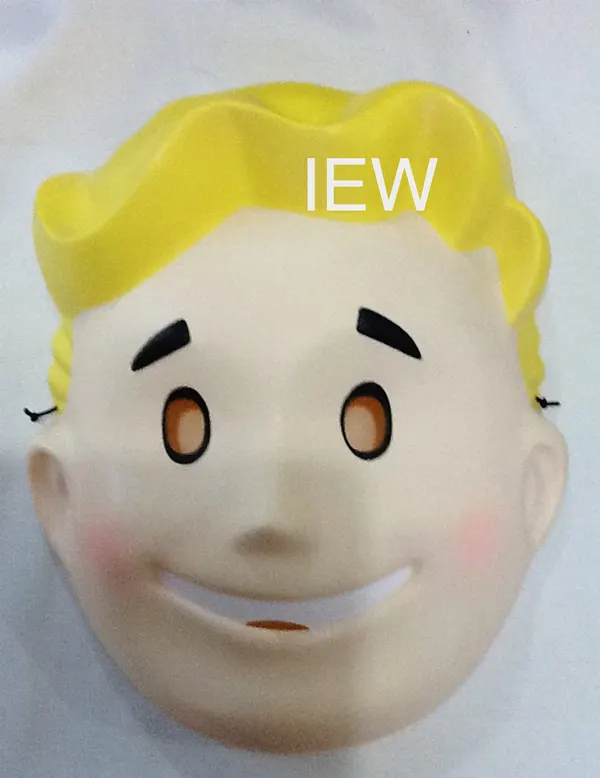Fallout Vault Boy Collectible Face Mask Halloween Cosplay Costume