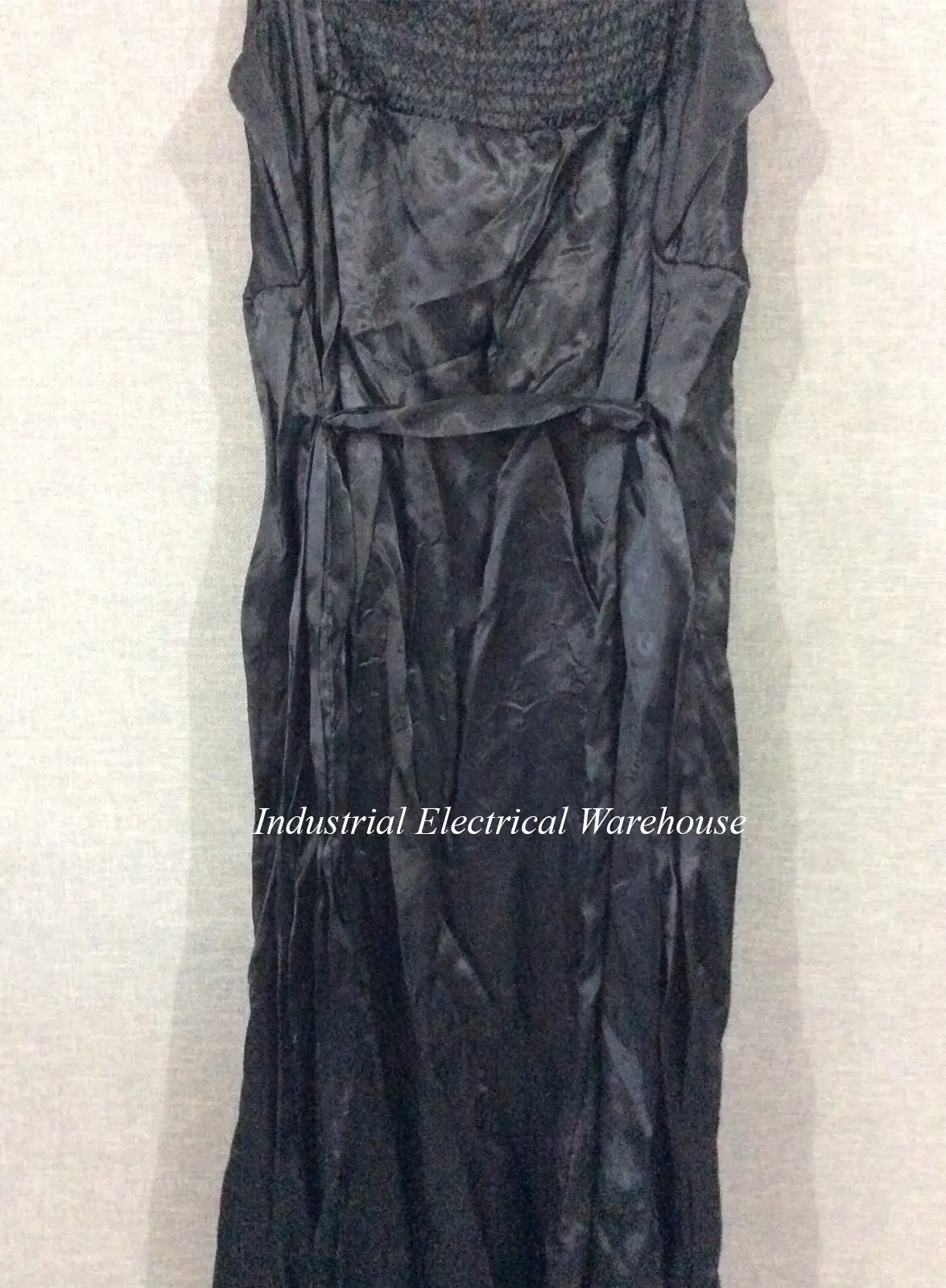 Emerge Spaghetti Strap Maxi Dress Black Semi Elasticated Back Size 18 – photo 6