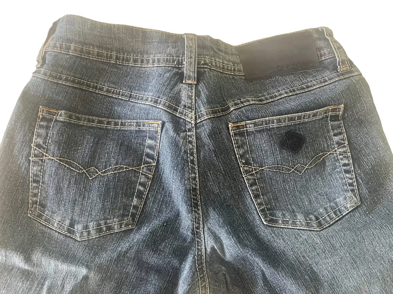 Calvin Klein Jeans Womens Mid Rise Straight Leg Ocean Wave Blue W33" x L32" – photo 6