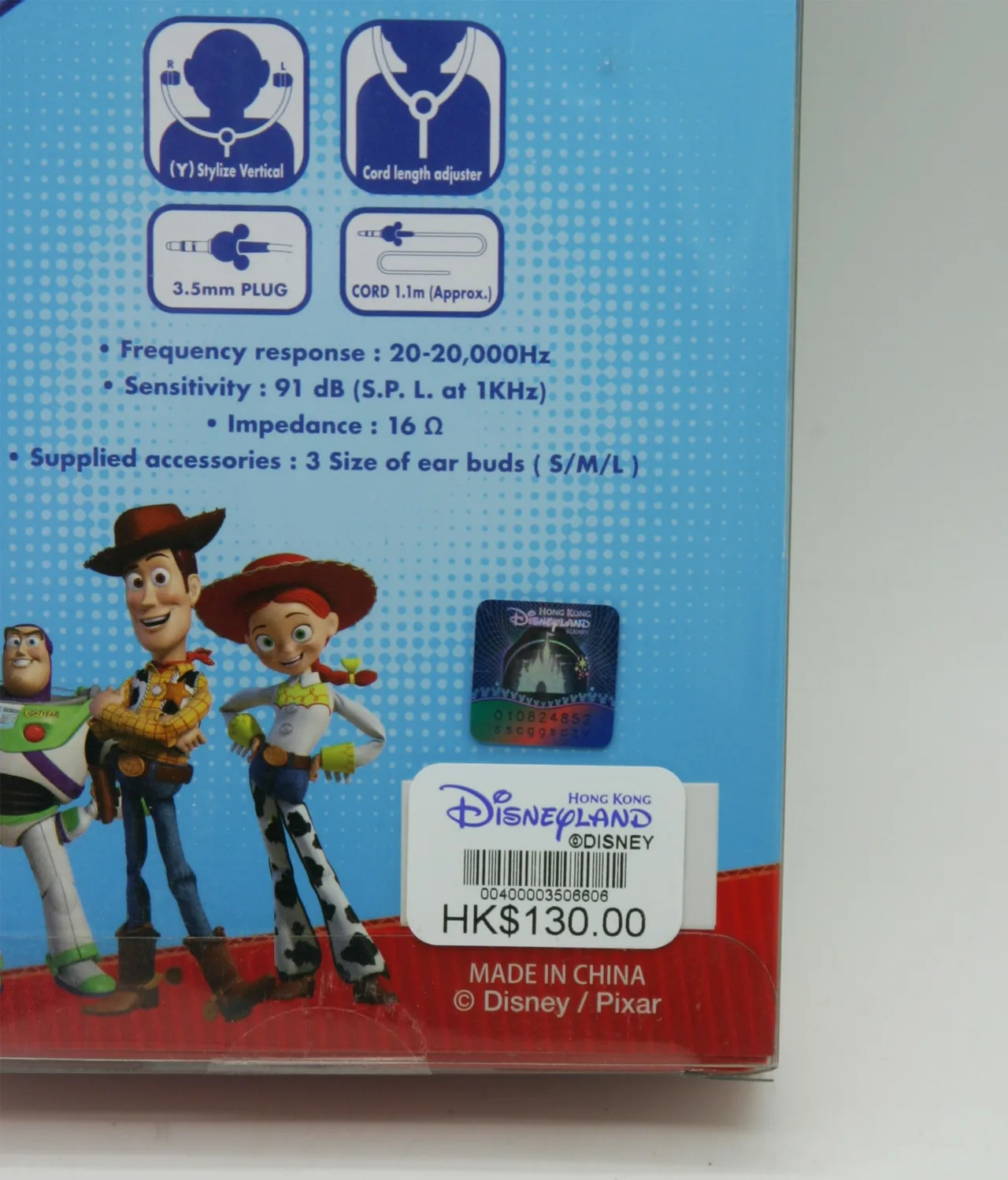 Disney Pixar Toy Story Buzz Lightyear 3D Ear Buds In Ear Headphones – photo 3