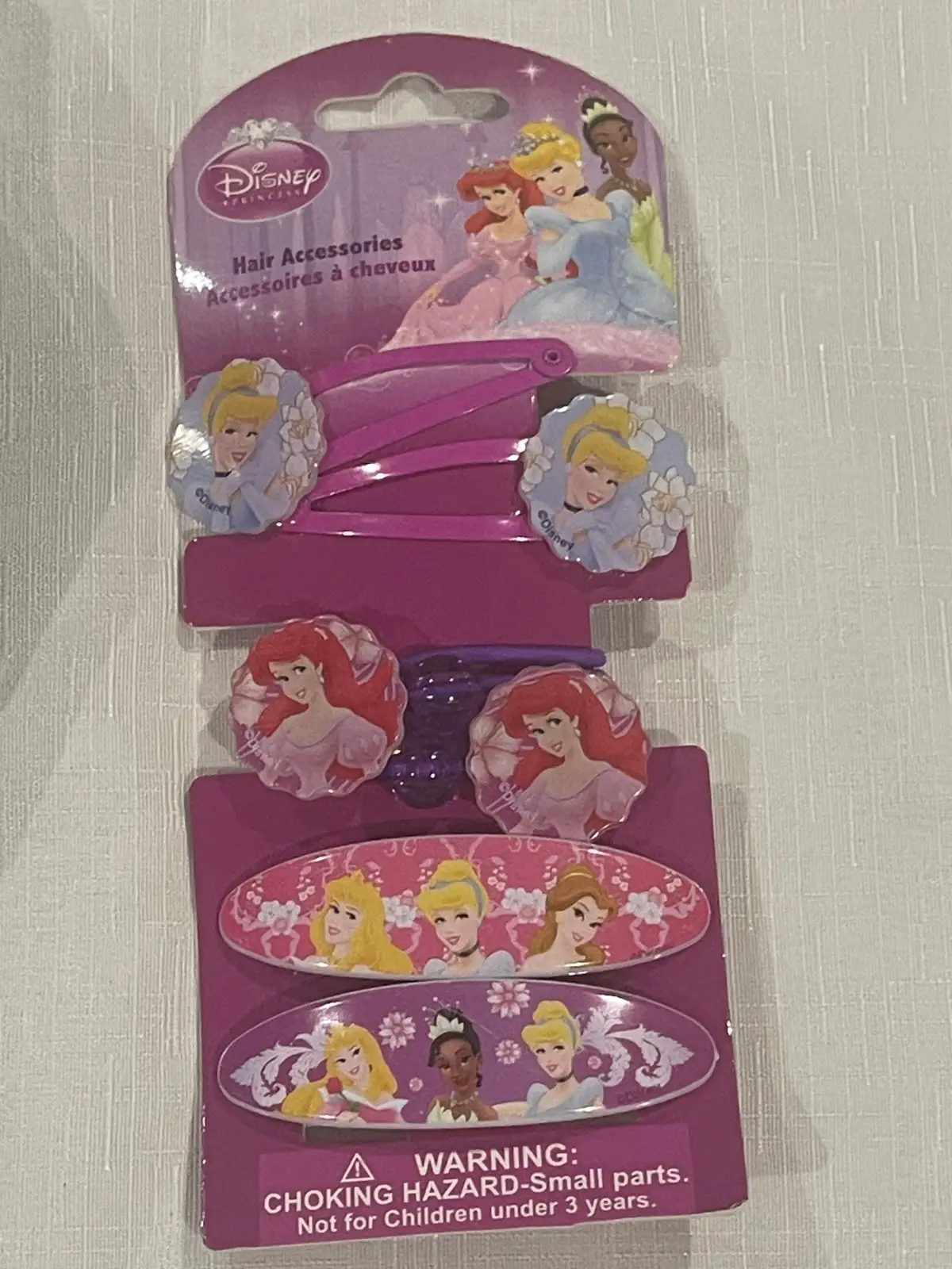 Disney Princess Cinderella Hairbrush & Hair Accessories Set Elastics Clips (NEW) – photo 3