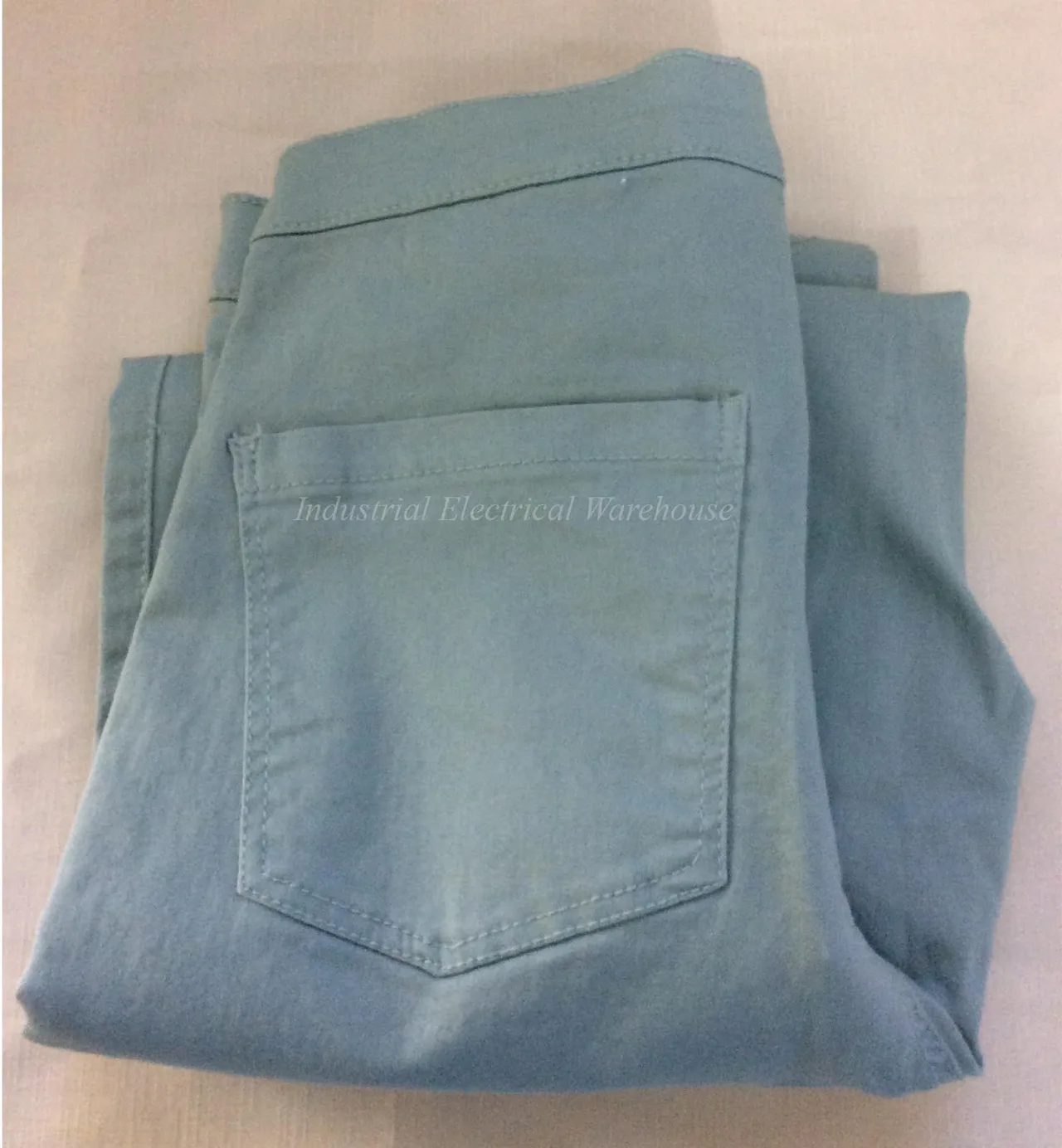 H&M Girls Denim Jeans Pants Light Blue / Green Size AUS 15 – photo 2