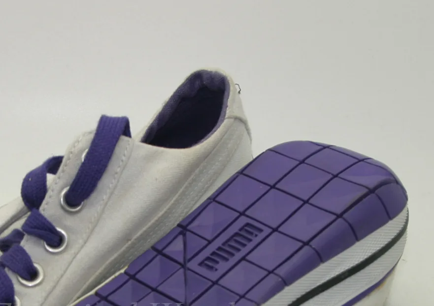 Puma Ladies White Violet Low Rise  Sneakers Lace up Canvas UK 6.5 US 9 346055 07 – photo 2