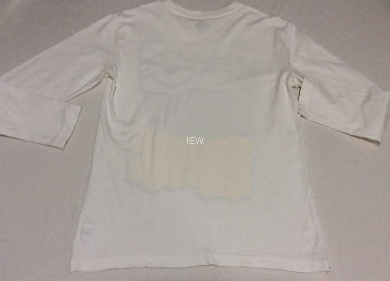 Childrens Place Boys White Funny Face Torn Paper Long Sleeve Tee L 10-12 – photo 2