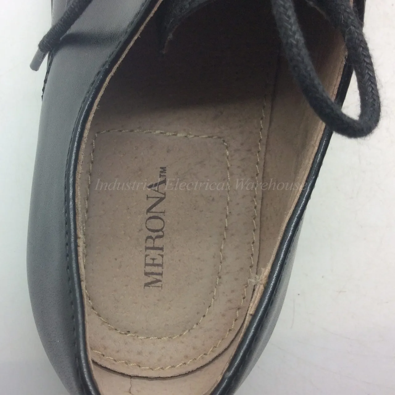Merona Target Mens Black Cap Toe Derby Dress Shoes Lace Up Work Size US 8 – photo 4