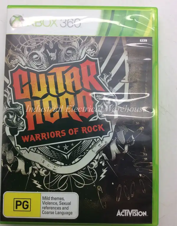 Xbox 360 Guitar Hero: Warriors of Rock Activision Game Disc & Manual PAL