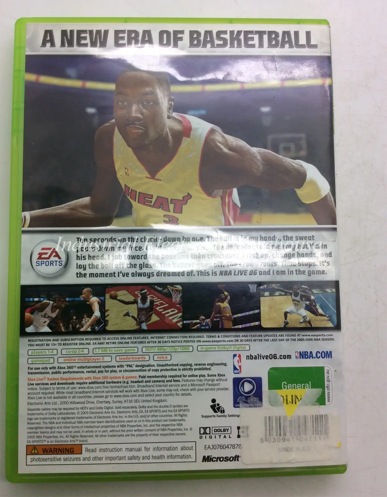 Xbox 360 NBA Live 06 (2006) EA Sports Game Disc & Manual PAL – photo 2