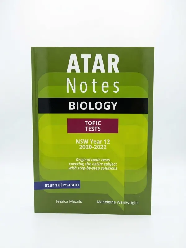 Biology Year 12 ATAR Topic Test 2020-2022