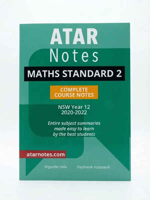 Maths Standard 2 ATAR Notes Year 12 2020-2022