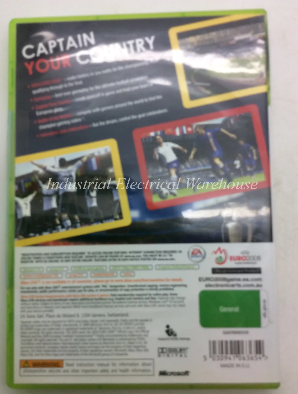 Xbox 360 UEFA Euro 2008 Austria-Switzerland EA Sports Game Disc & Manaul PAL – photo 2