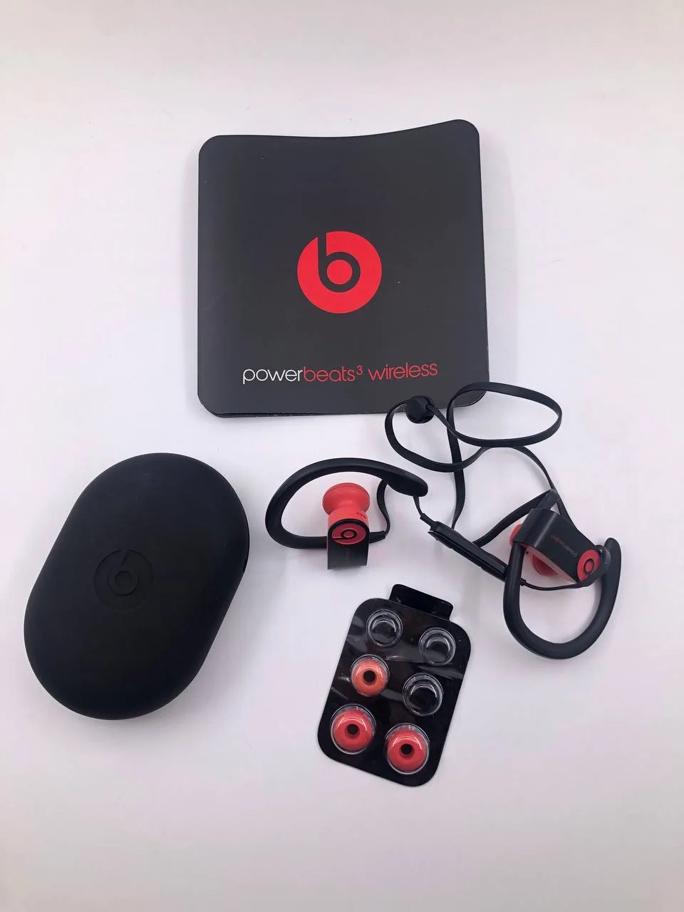 Beats by Dr Dre Powerbeats 3 Wireless Headphones Black and Red – photo 2