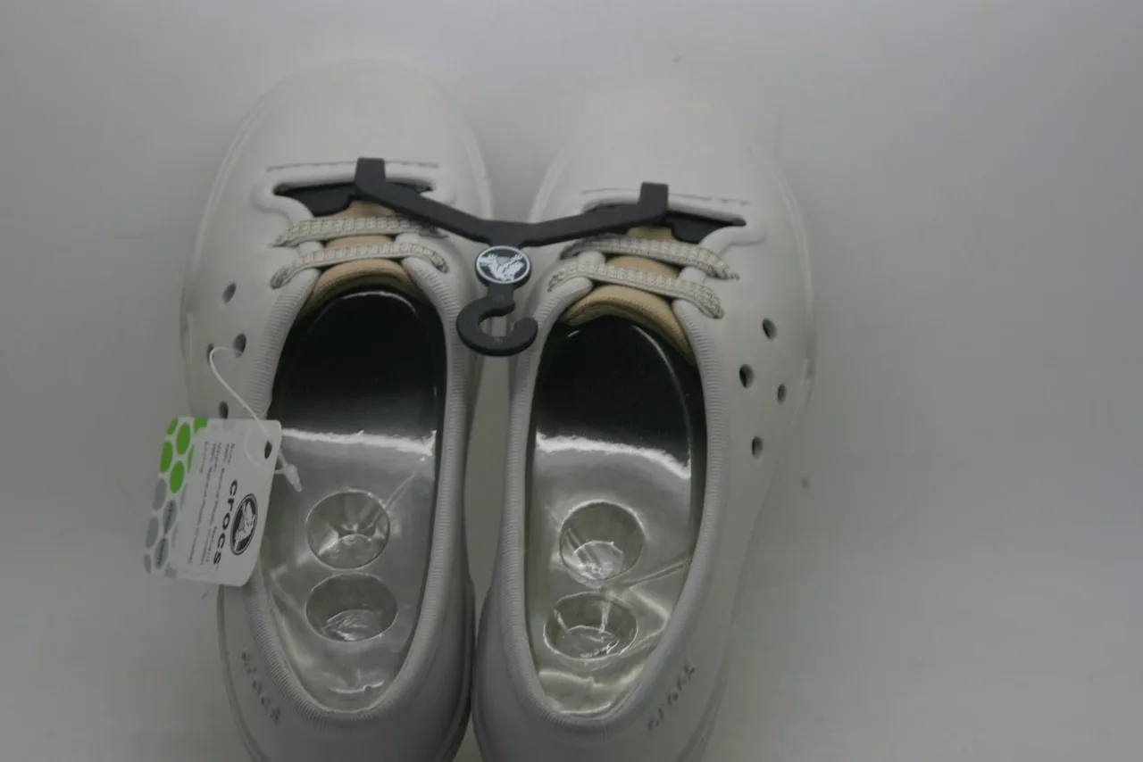 Crocs Size J 1/3 Nahani Girls Pearl White / Khaki (NEW) – photo 8