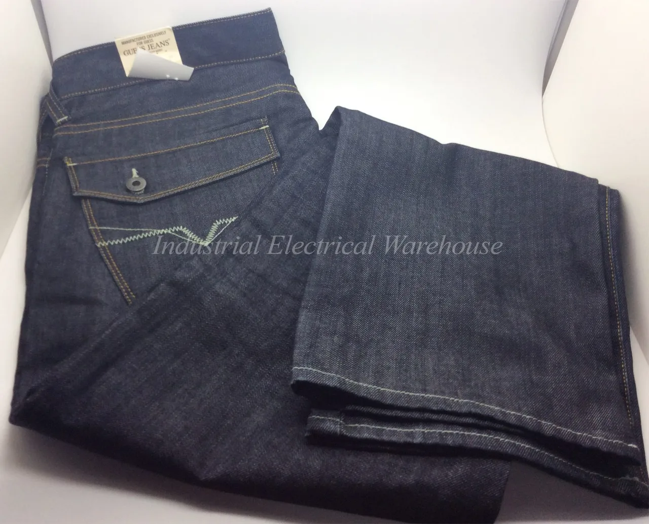 Guess Jeans Dark Edge Denim Jeans 5 Pockets Mens Size 36” x 32” JMROS118RR2 – photo 2