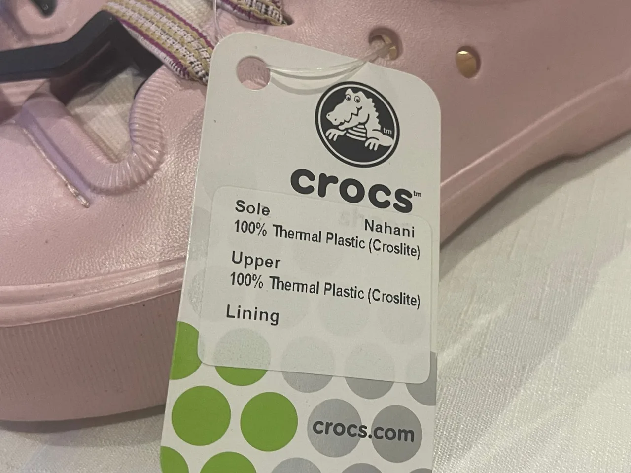 Crocs Size J 3/5 Nahani Girls Pink Cotton Candy – photo 5
