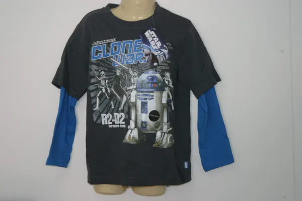 Star Wars R2-D2 Clone Wars Vintage Long Sleeve Top With R2-D2 Sounds Size 5 - 6