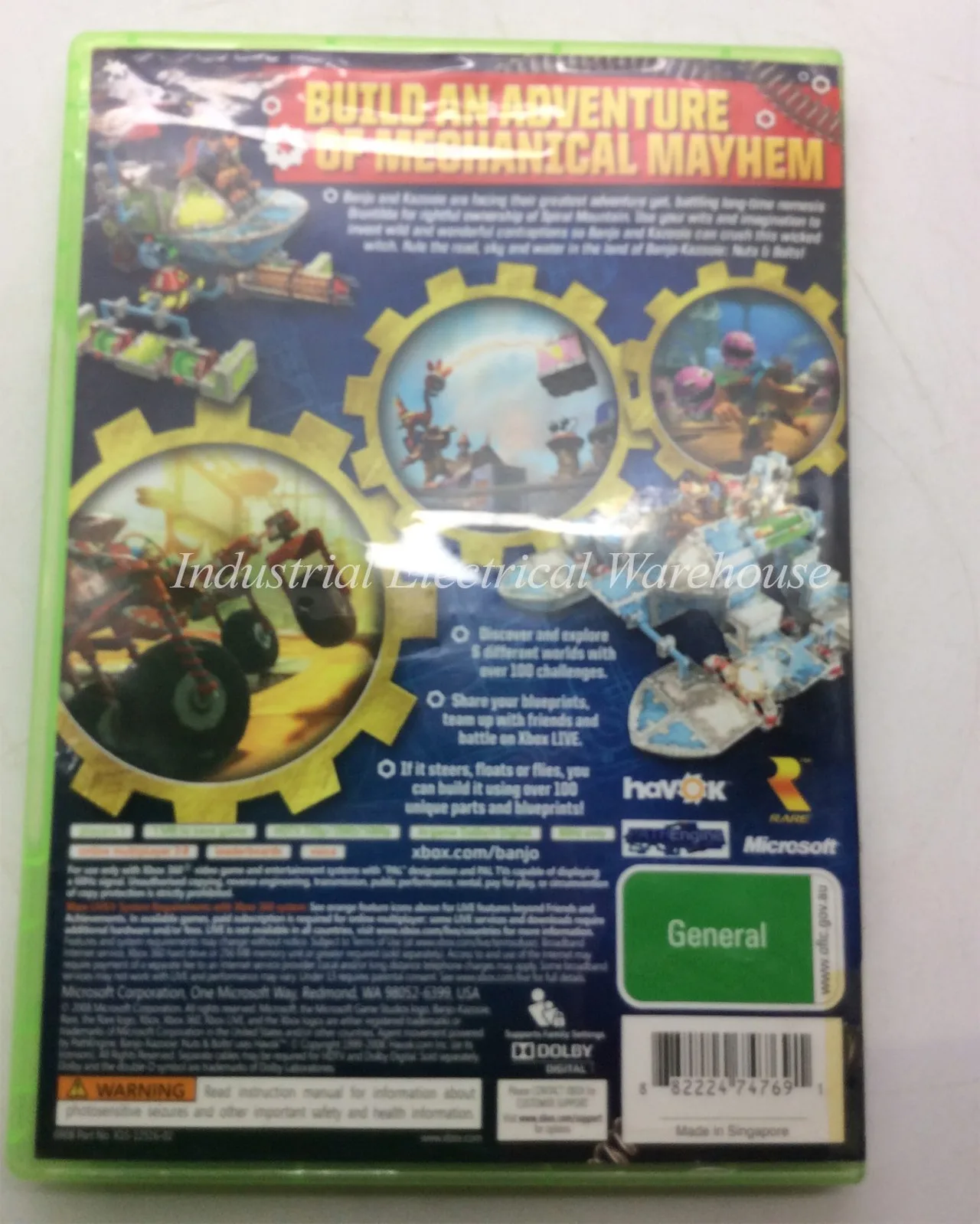 Xbox 360 Banjo-Kazooie: Nuts & Bolts Microsoft Game CD & Manual PAL – photo 2