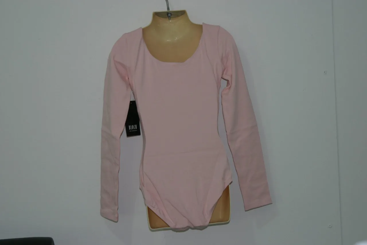 BLOCH Child Long Seleeve Leotard Ballet Pink CL5409 Size MED 8 - 10 – photo 3
