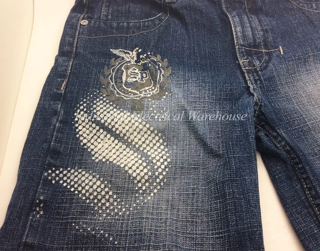 Southpole Denim Shorts Adjustable Waist 5-Pockets Faded Blue Boys Size 7 – photo 2