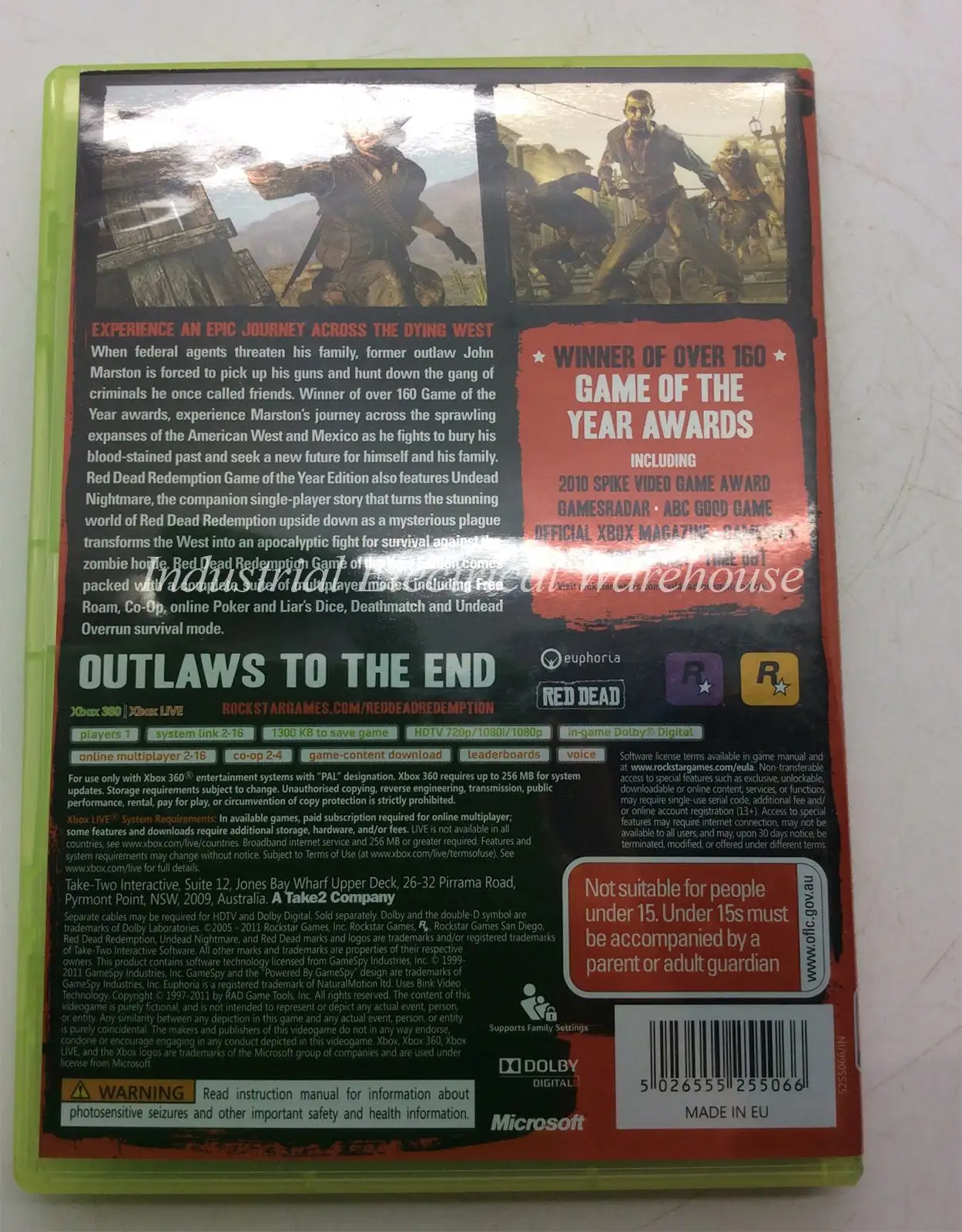 Xbox 360 Red Dead Redemption: Game of the Year Edition 2 Disc and Manual PAL – photo 2