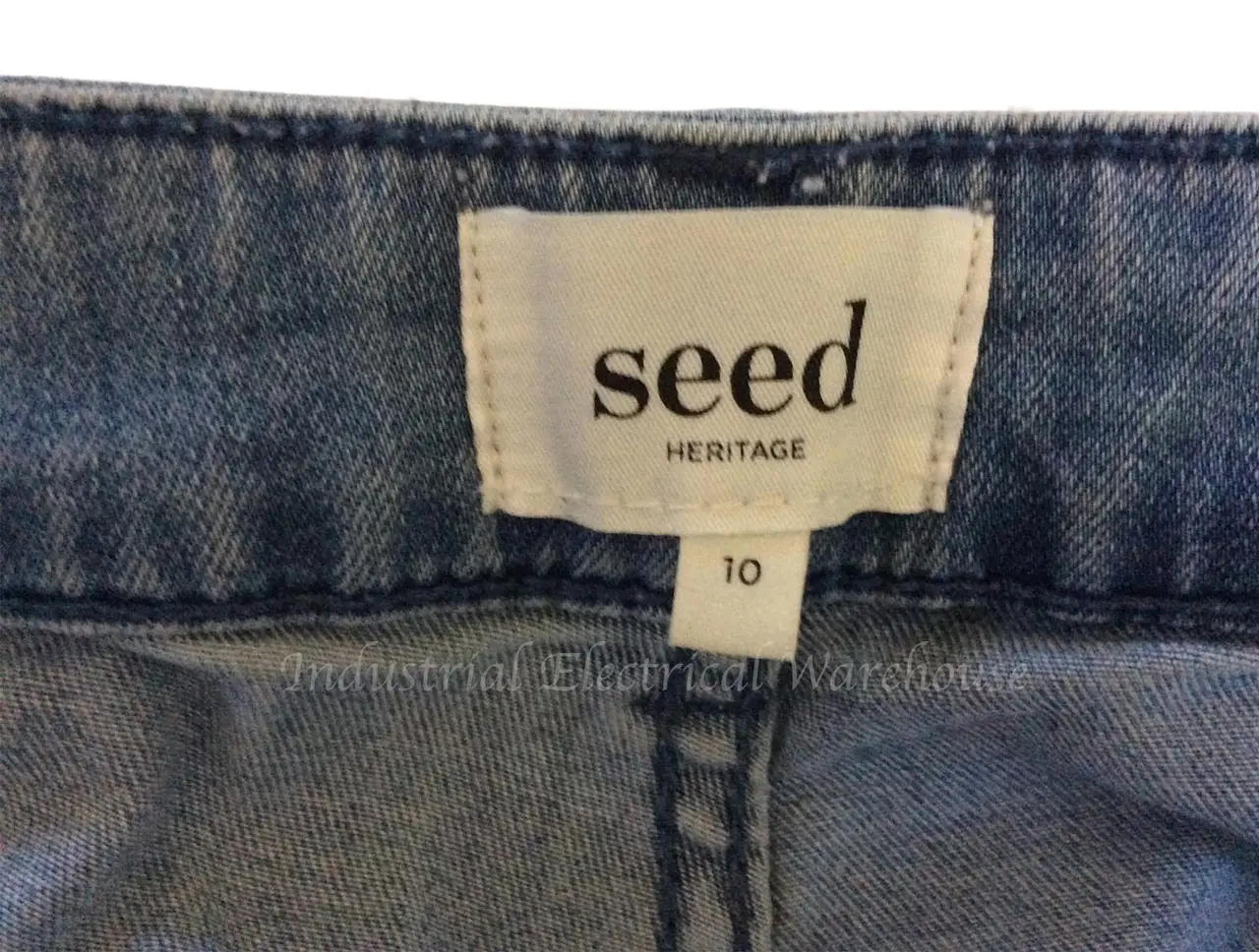 Seed Heritage Womens Skinny Jeans Frayed Raw Hem Mid Wash Blue AU 10 – photo 6