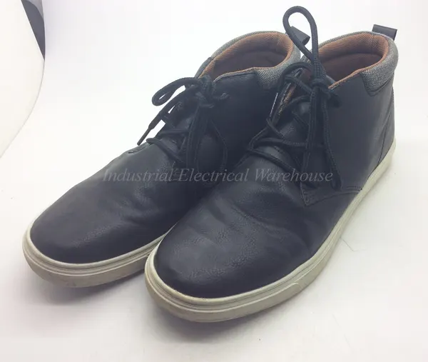 Perry Ellis Portfolio Stephen Hi Top Brown Leather Men Size 8