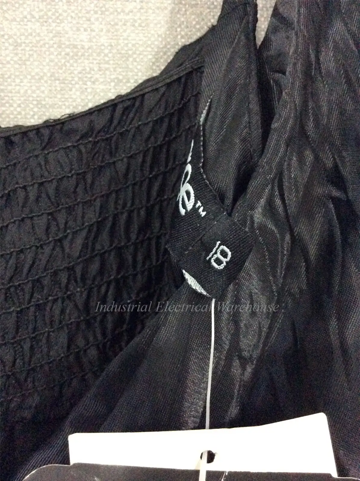 Emerge Spaghetti Strap Maxi Dress Black Semi Elasticated Back Size 18 – photo 4