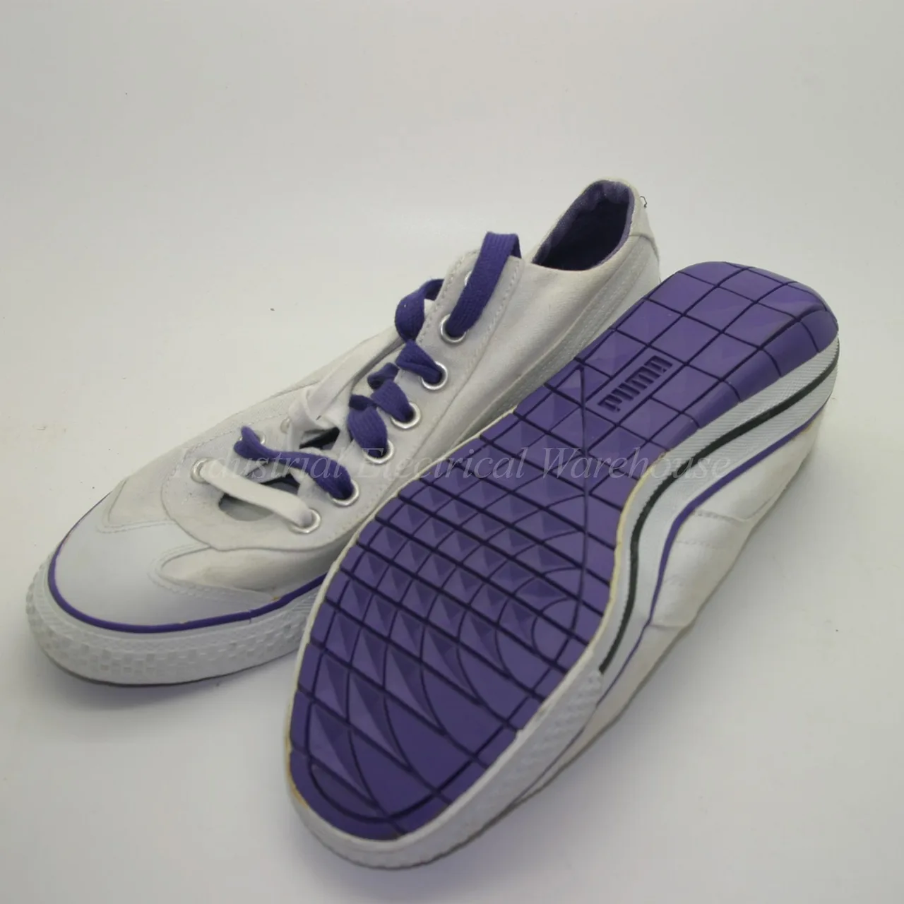Puma Ladies White Violet Low Rise  Sneakers Lace up Canvas UK 6.5 US 9 346055 07 – photo 3