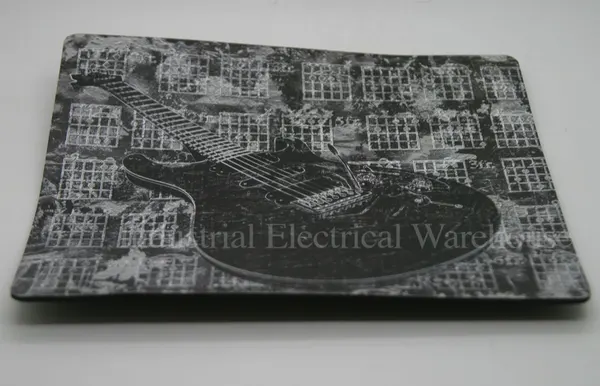 Black and White Guitar EVA Paper PVC Mouse Pad