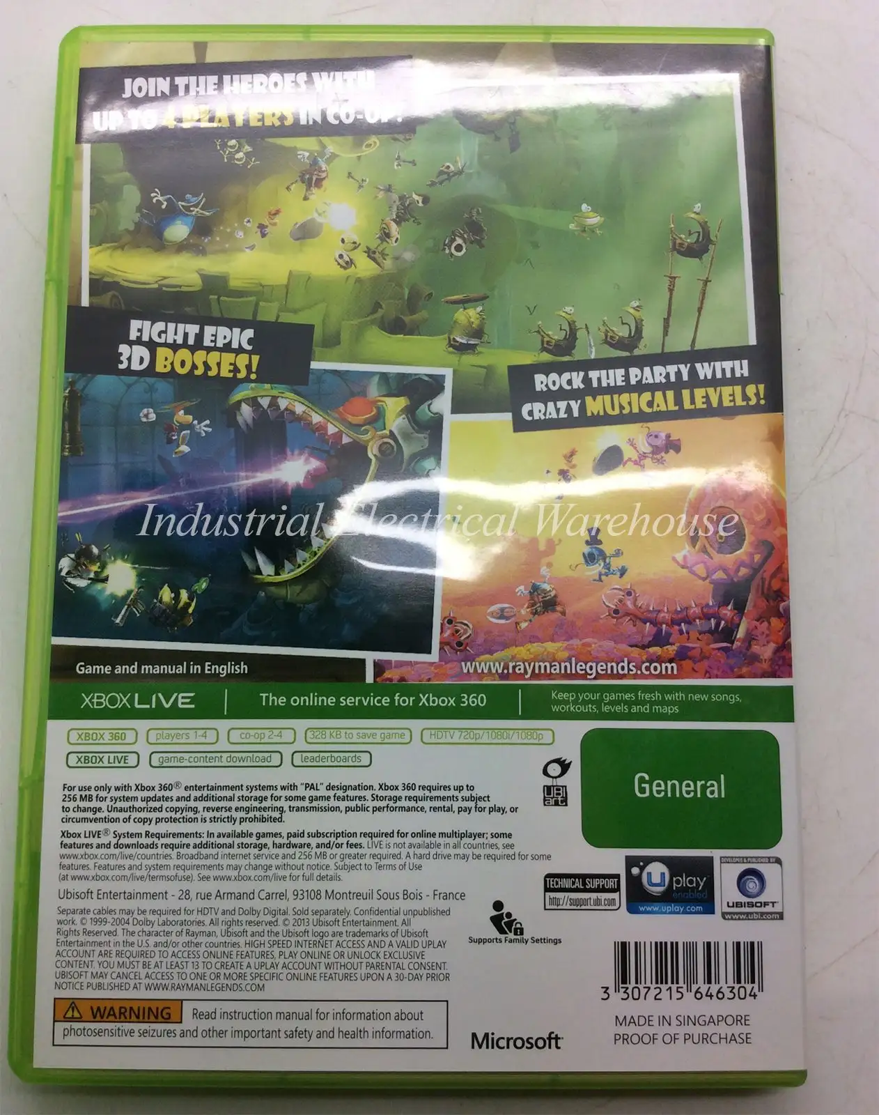 Xbox 360 Rayman Legends Ubisoft Game CD & Manual PAL – photo 2