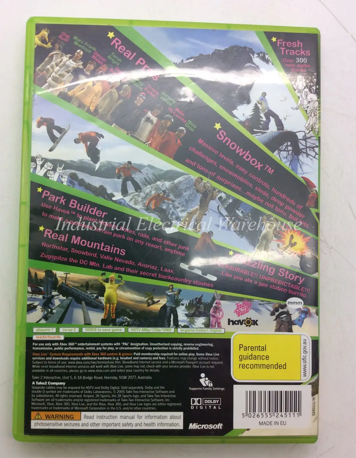 Xbox 360 Amped 3 2K Sports Game Disc & Manual PAL – photo 2