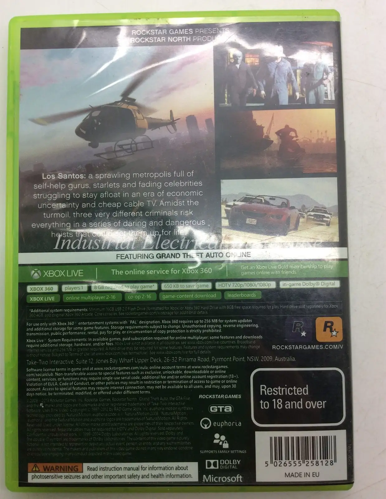 Xbox 360 Grand Theft Auto V 5 Five (2013) 2 Disc Set With Manual & Map PAL – photo 2