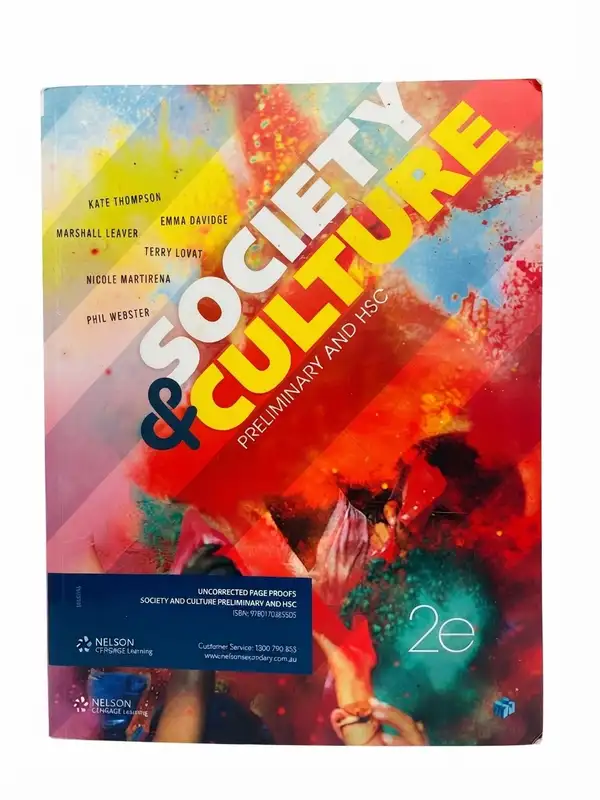 Society and Culture Preliminary and HSC 2e - Kate Thompson Marshall Leaver