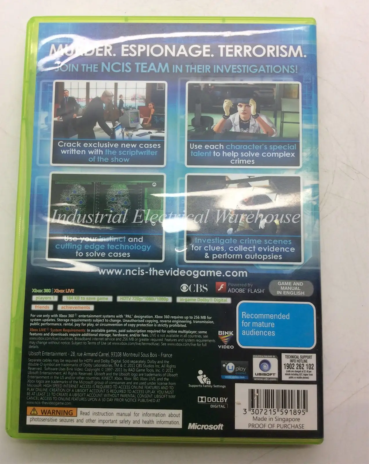 Xbox 360 NCIS Based on the TV Series Ubisoft Game CD and Manual PAL – photo 2