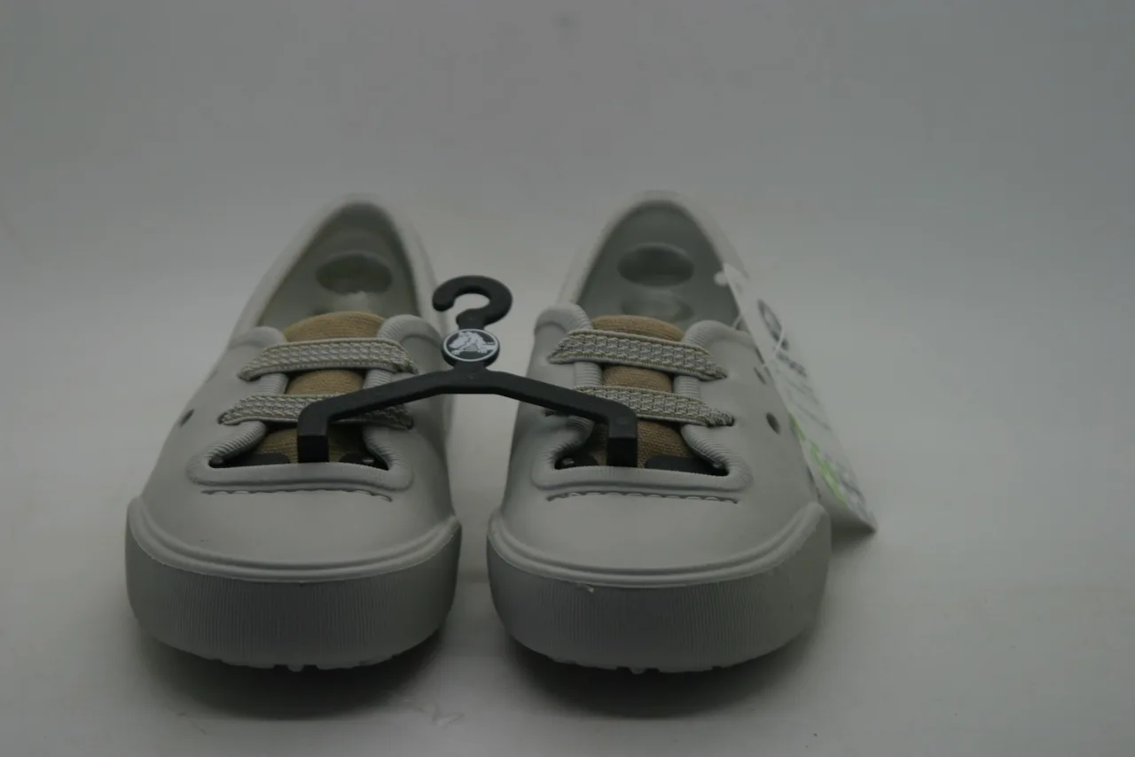 CROCS SIZE W5 or J 3/5 NAHANI GIRLS PEARL WHITE / KHAKI – photo 10