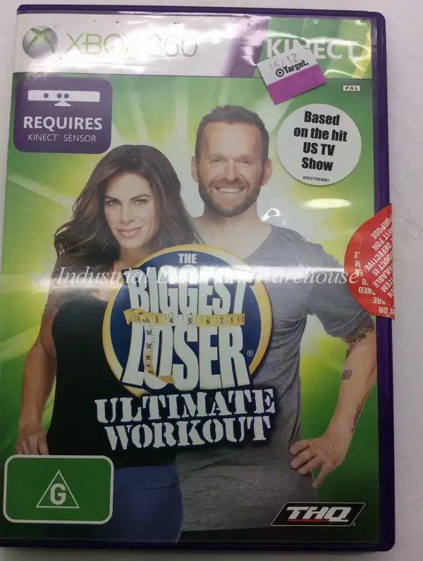 Xbox 360 The Biggest Loser Ultimate Workout Kinect Microsoft Game Disc & Manual